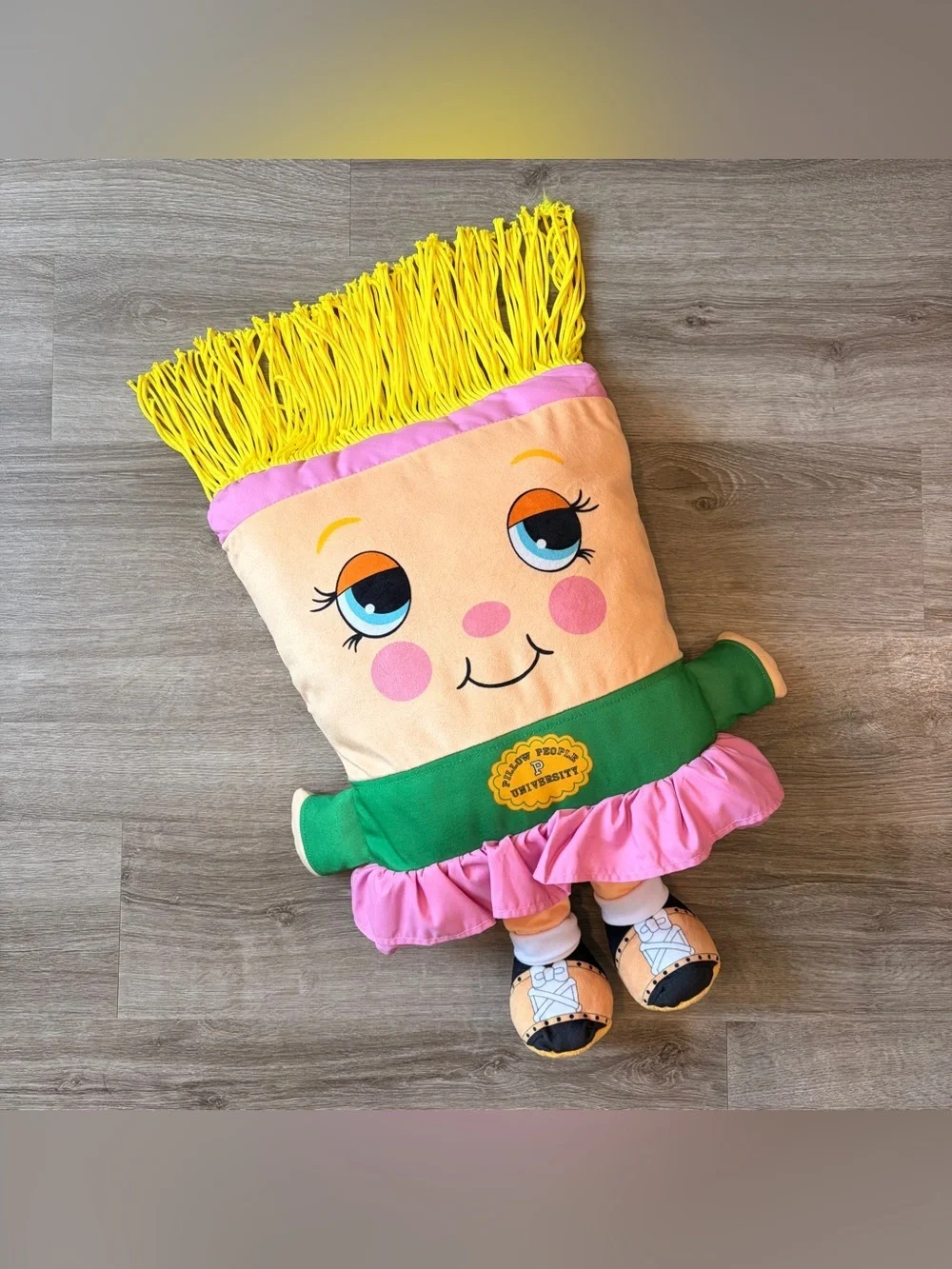Pillow People Jill College Plush – 2-In-1 Toy & Pillow, 80's Nostalgic Design